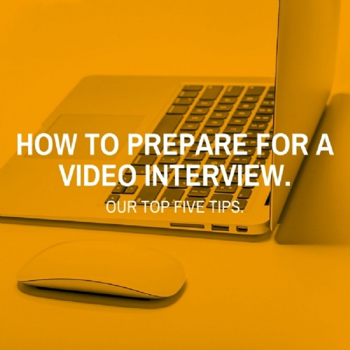 How to prepare for a video interview.