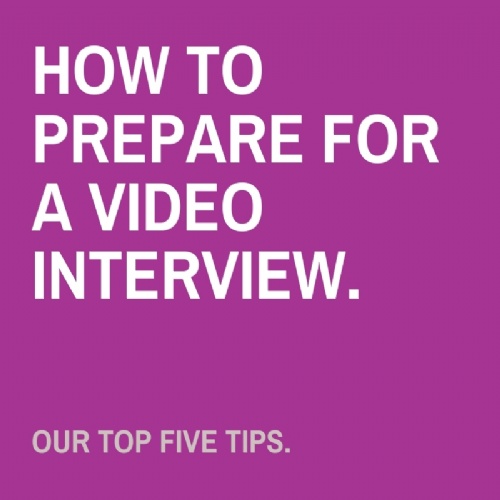 How to prepare for a video interview.