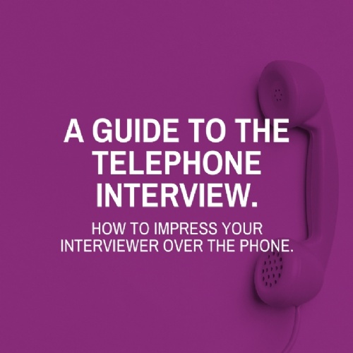 A guide to the telephone interview.
