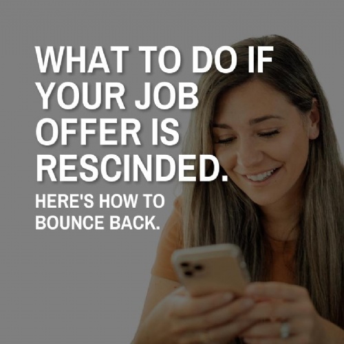 What to do if your job offer is rescinded?